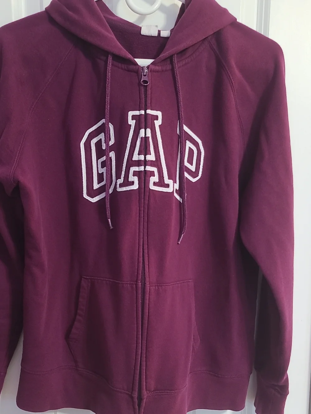 GAP Maroon Zip-Up Hoodie